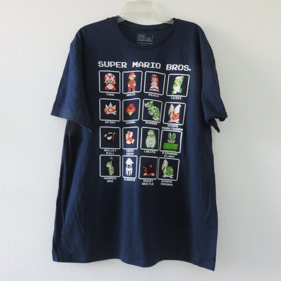 (#F) MARIO KART Nintendo Shirt Men's Graphic Short Sleeve T-Shirt Size 2X - Picture 1 of 3